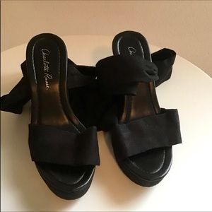 Black Charlotte Russe Wedge